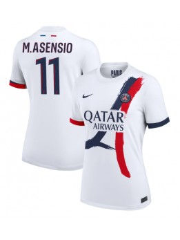 Billige Paris Saint-Germain Marco Asensio #11 Bortedrakt Dame 2024-25 Kortermet